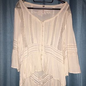 Free people Cream blouse